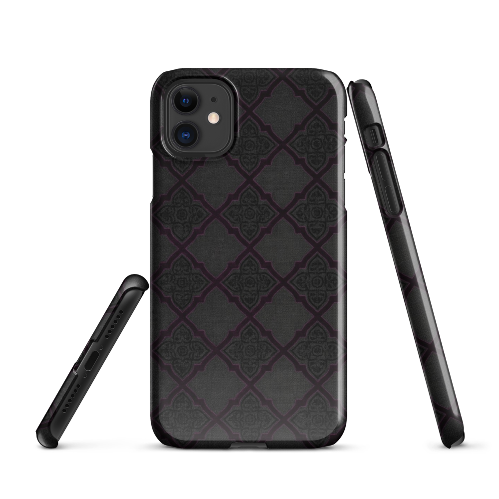 Black and Purple Whimsy Mall Goth Snap Case for iPhone