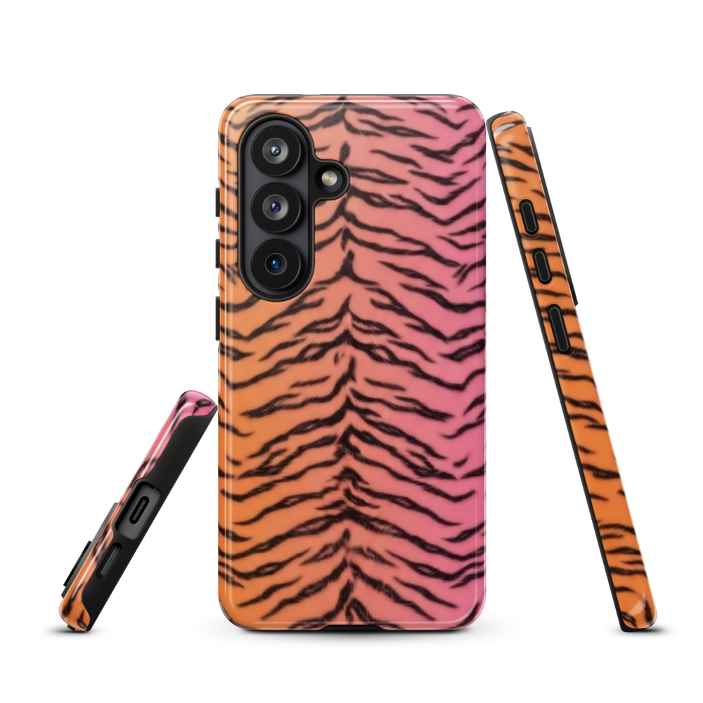 Sunset Tiger Print Tough Case for Samsung