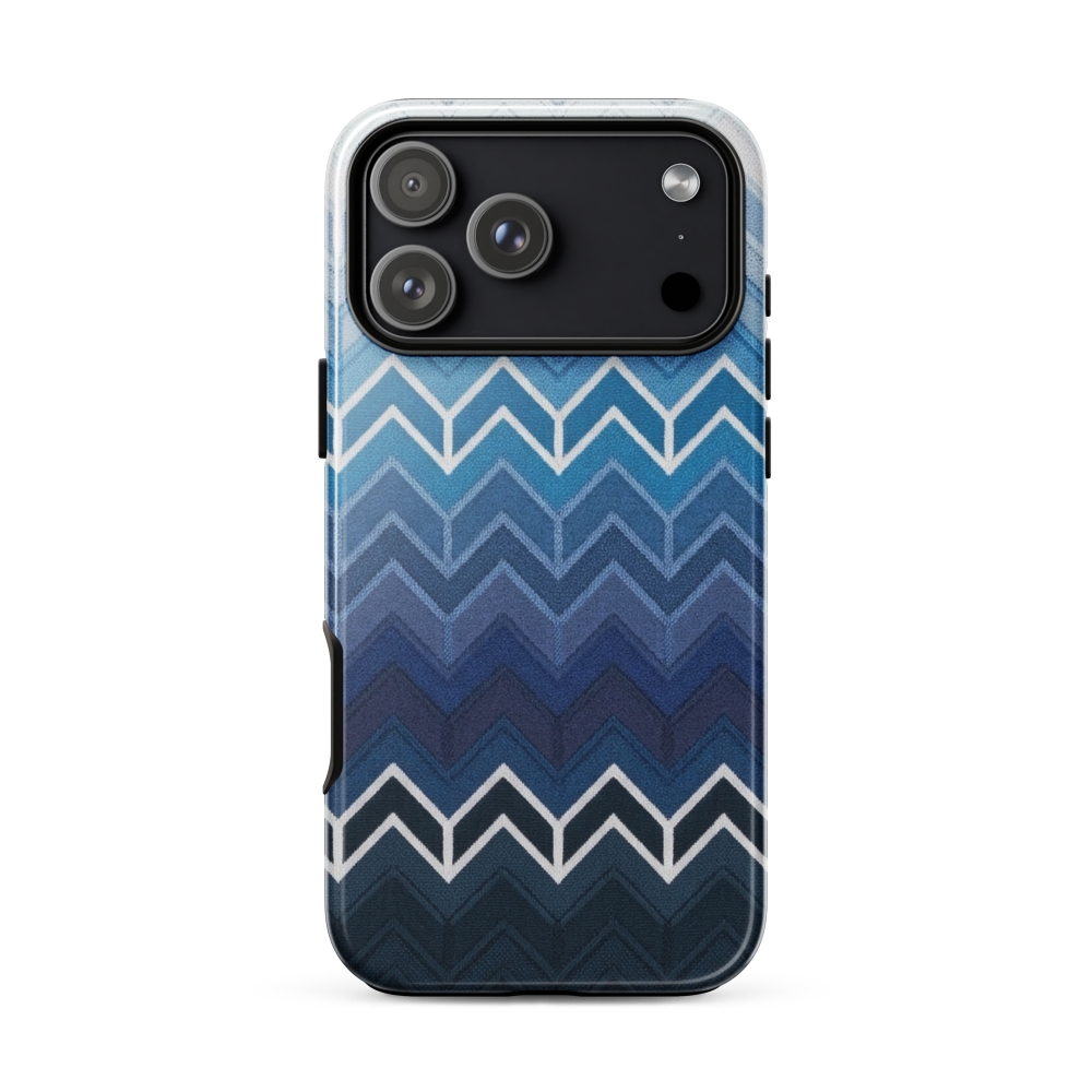 Blue Chevron Classic Tough Case for iPhone®