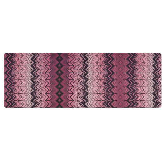 Pink Zebra & Leopard Chevron Print Yoga Mat