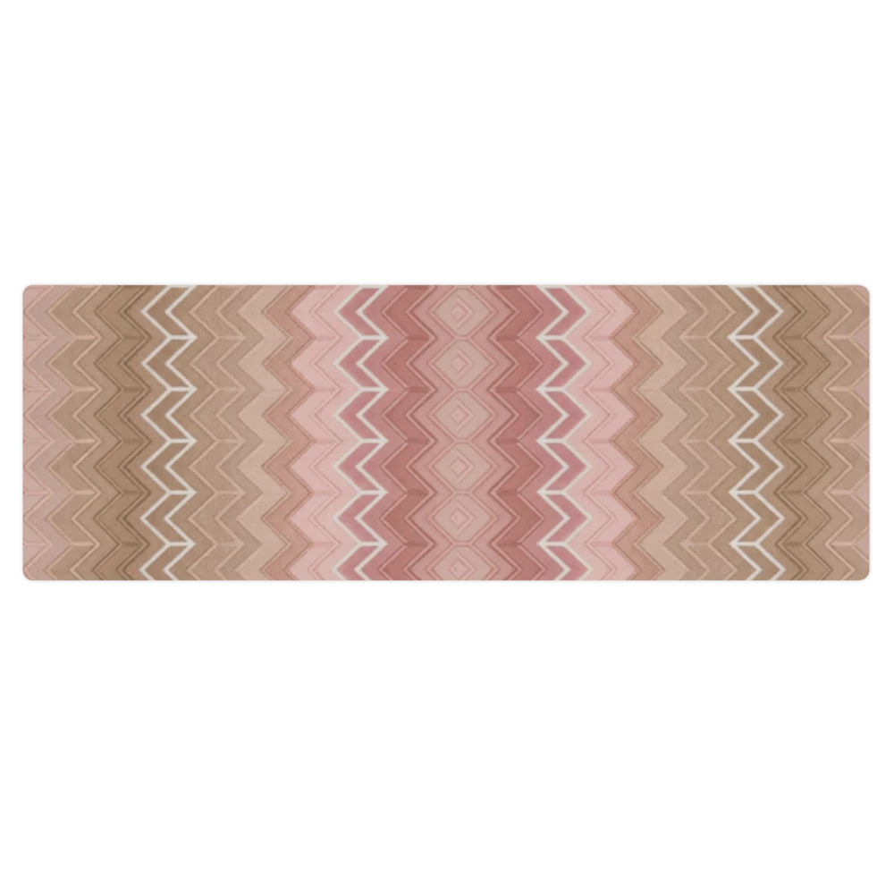 Muave Neutral Toned Chevron Pilates Yoga Mat