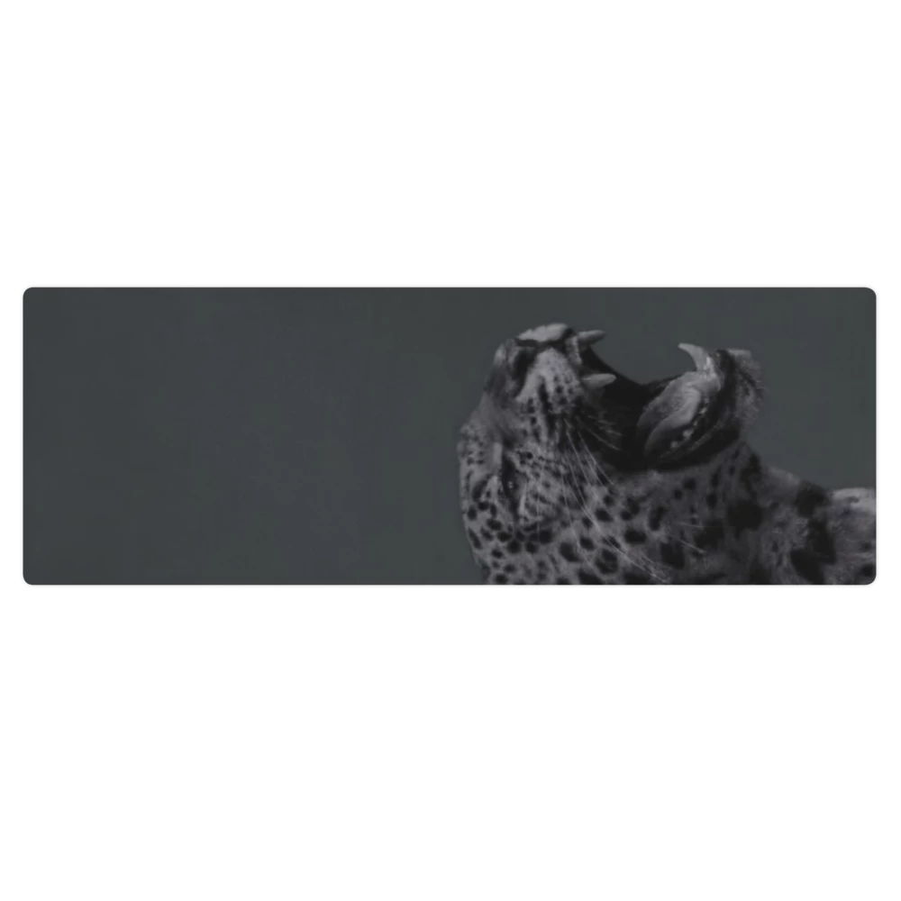 Gray Leopard Yoga & Pilates Grounding Mat