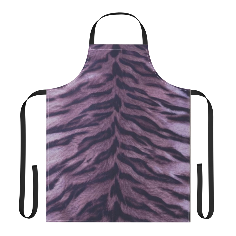 Purple Tiger Print Strap Apron