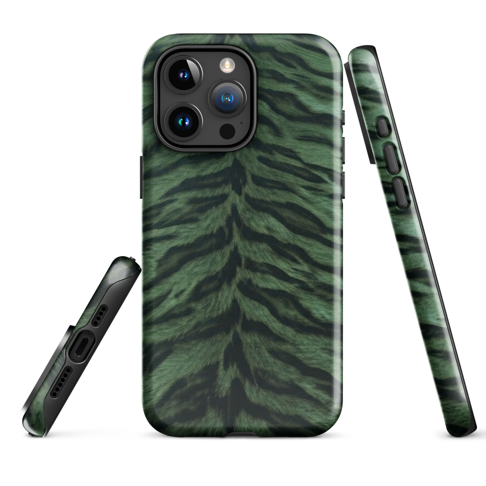 Green Tiger Print Tough Case for iPhone®