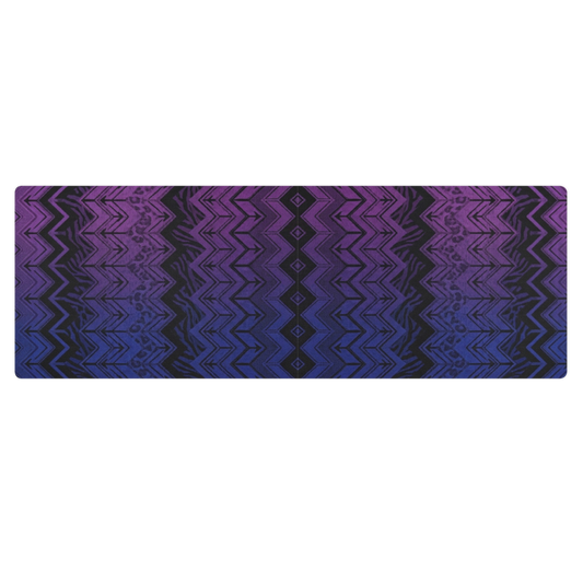 Vibrant Blue & Purple Chevron Pilates Yoga Mat