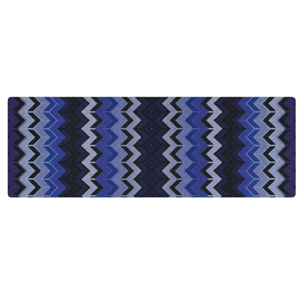 Blue Chevron Pilates Yoga Mat