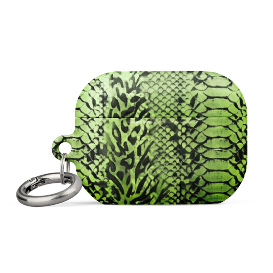 Green Snake Skin & Leopard Print Case for AirPods®