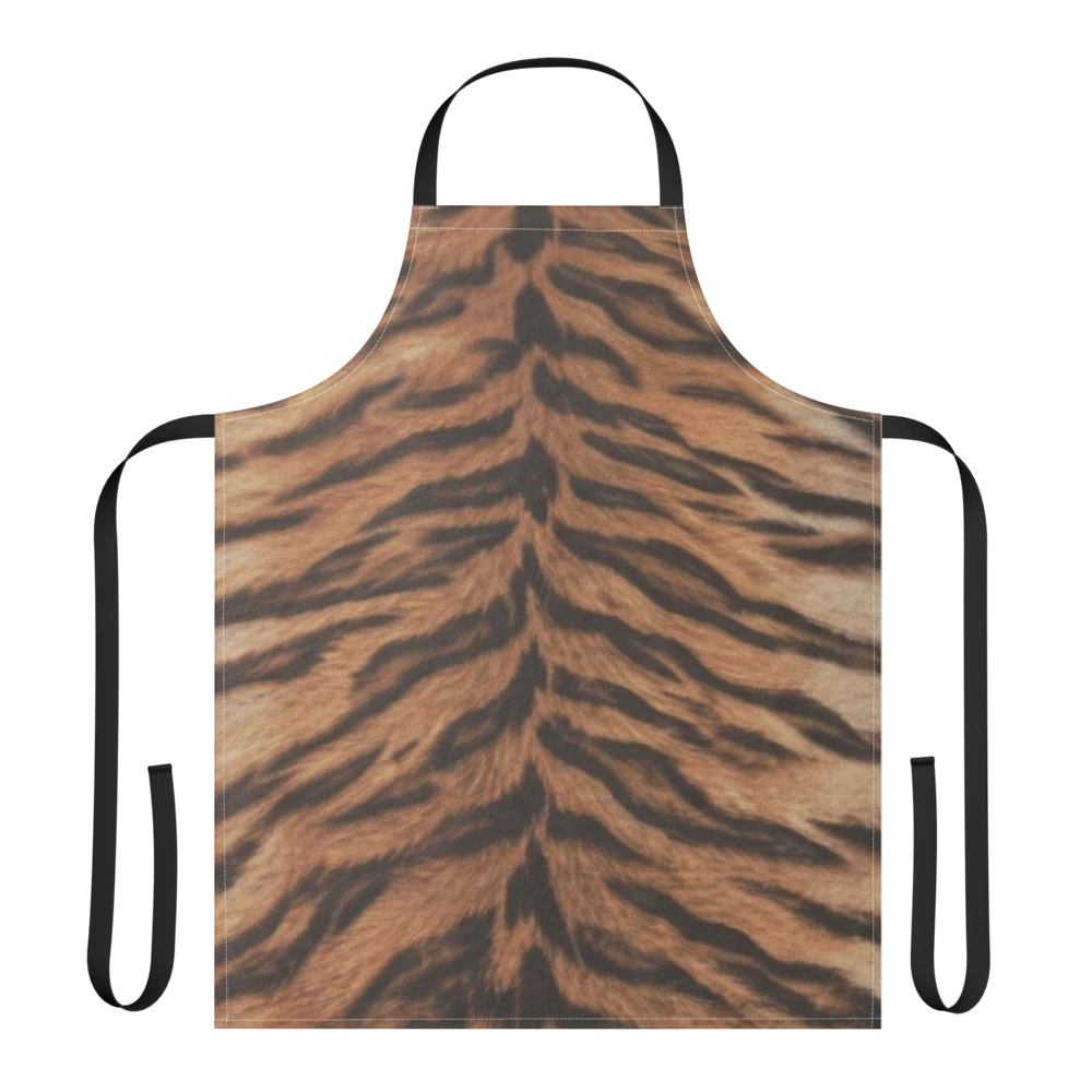 Tiger Print Strap Apron