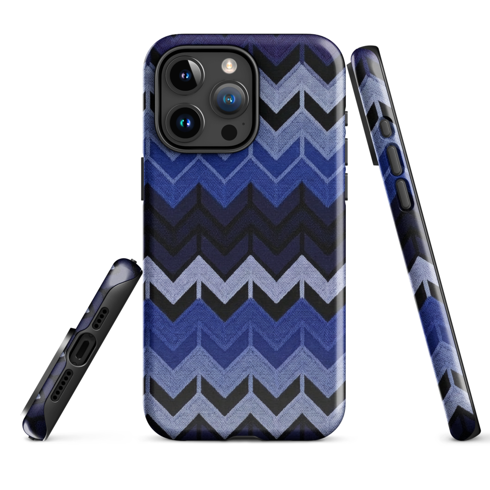 Blue Chevron Tough Case for iPhone®
