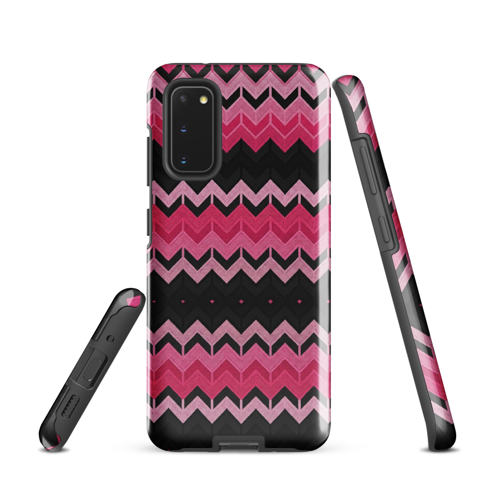 Pink Chevron Print Tough Case for Samsung