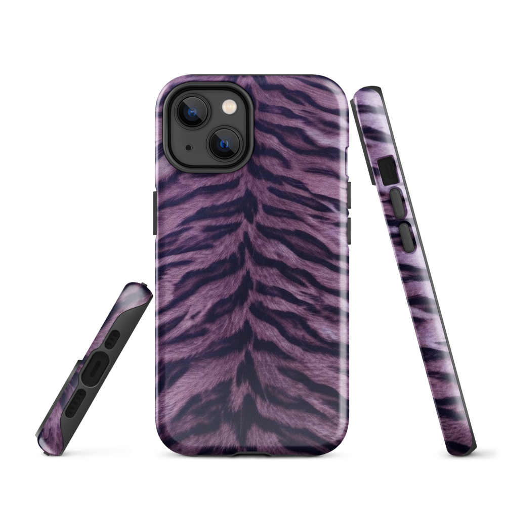 Purple Tiger Print Tough Case for iPhone®