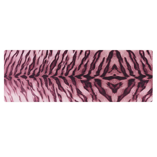 Pink Tiger Print Yoga Mat
