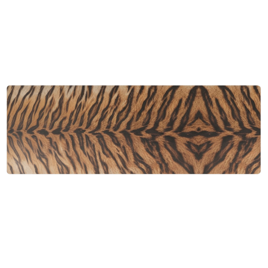 Neutral Tiger Print Pilates Yoga Mat
