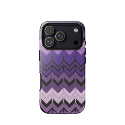 Purple Chevron Tough Case for iPhone®