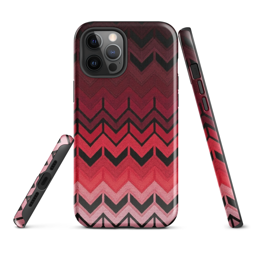 Red Chevron Tough Case for iPhone®