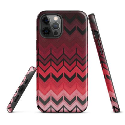 Red Chevron Tough Case for iPhone®