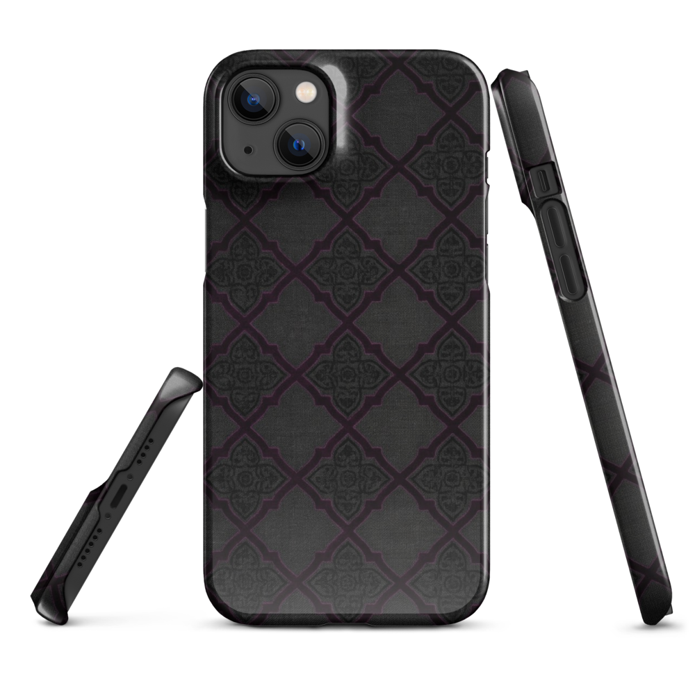 Black and Purple Whimsy Mall Goth Snap Case for iPhone