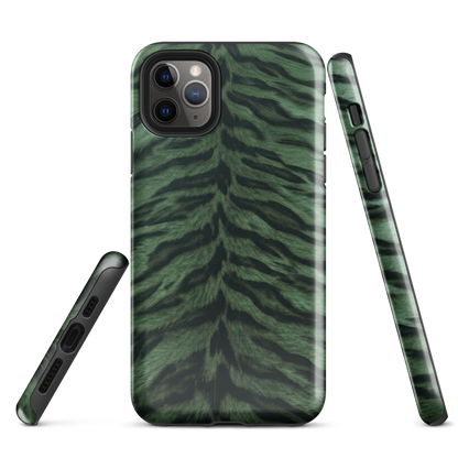 Green Tiger Print Tough Case for iPhone®