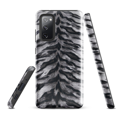 Gray Tiger Print Tough Case for Samsung