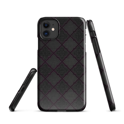 Black and Purple Whimsy Mall Goth Snap Case for iPhone
