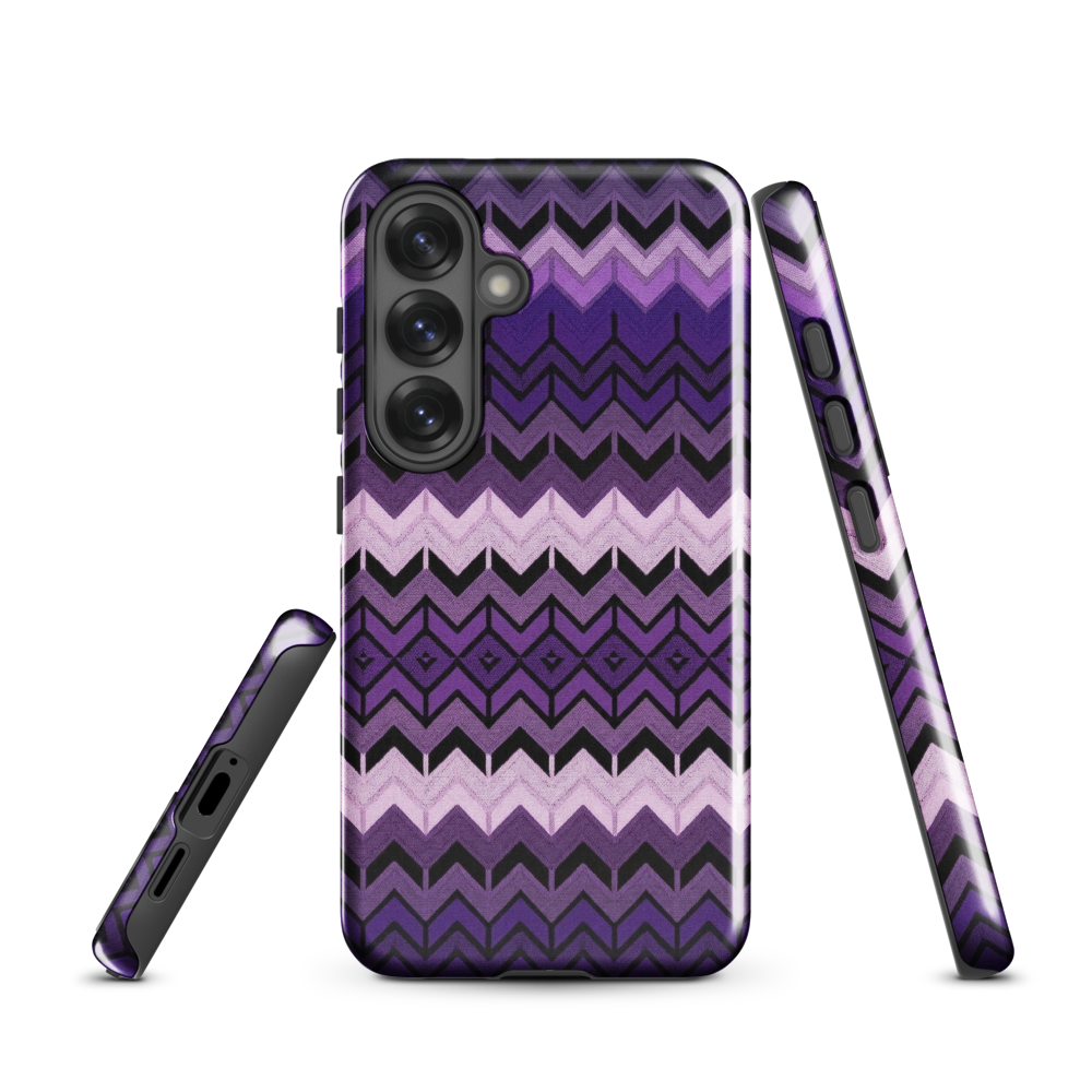 Purple Chevron Tough Case for Samsung