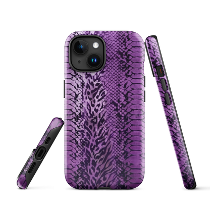 Purple Snake Skin Tough Case for iPhone®