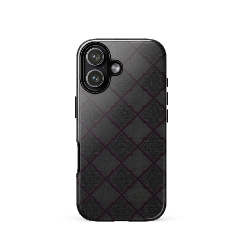 Black and Purple Whimsy Mall Goth Tough Case for iPhone®