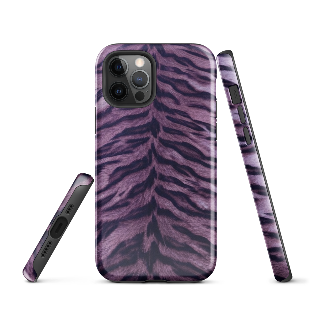 Purple Tiger Print Tough Case for iPhone®