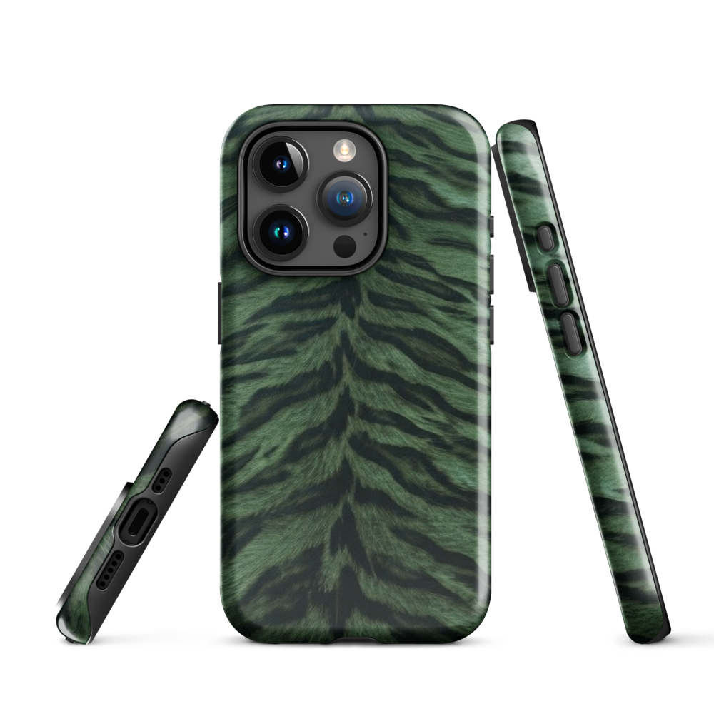 Green Tiger Print Tough Case for iPhone®
