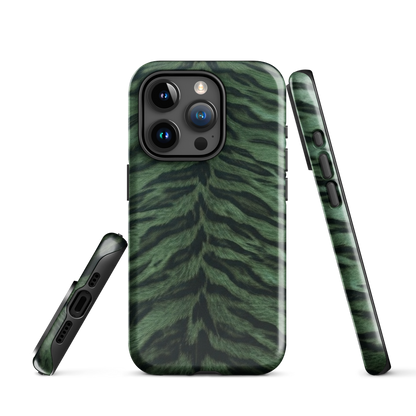Green Tiger Print Tough Case for iPhone®