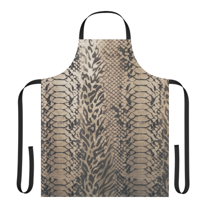 Neutral Snake Skin Strap Apron
