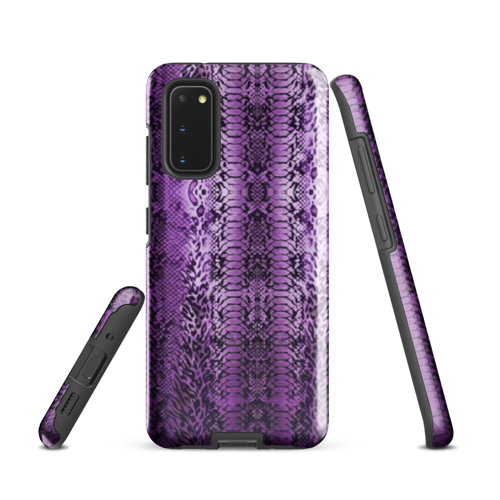 Purple Snake Skin Tough Case for Samsung