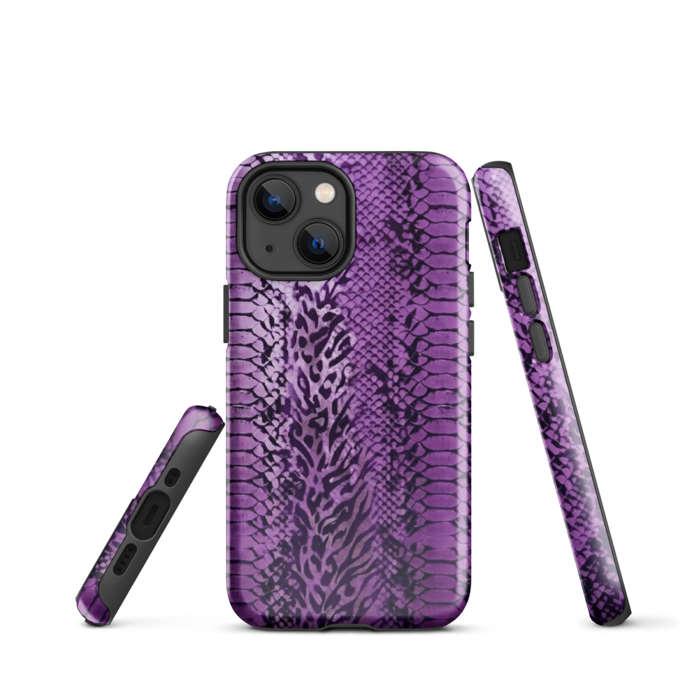 Purple Snake Skin Tough Case for iPhone®