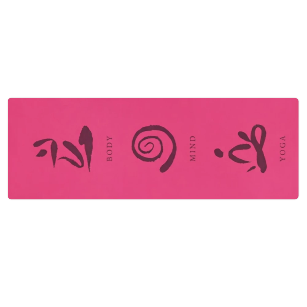 Hot Pink Mind Body Yoga Peace Pilates & Grounding Yoga Mat