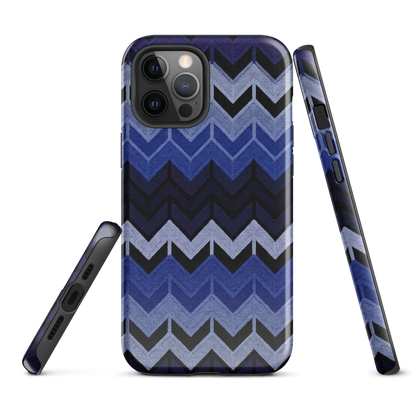 Blue Chevron Tough Case for iPhone®