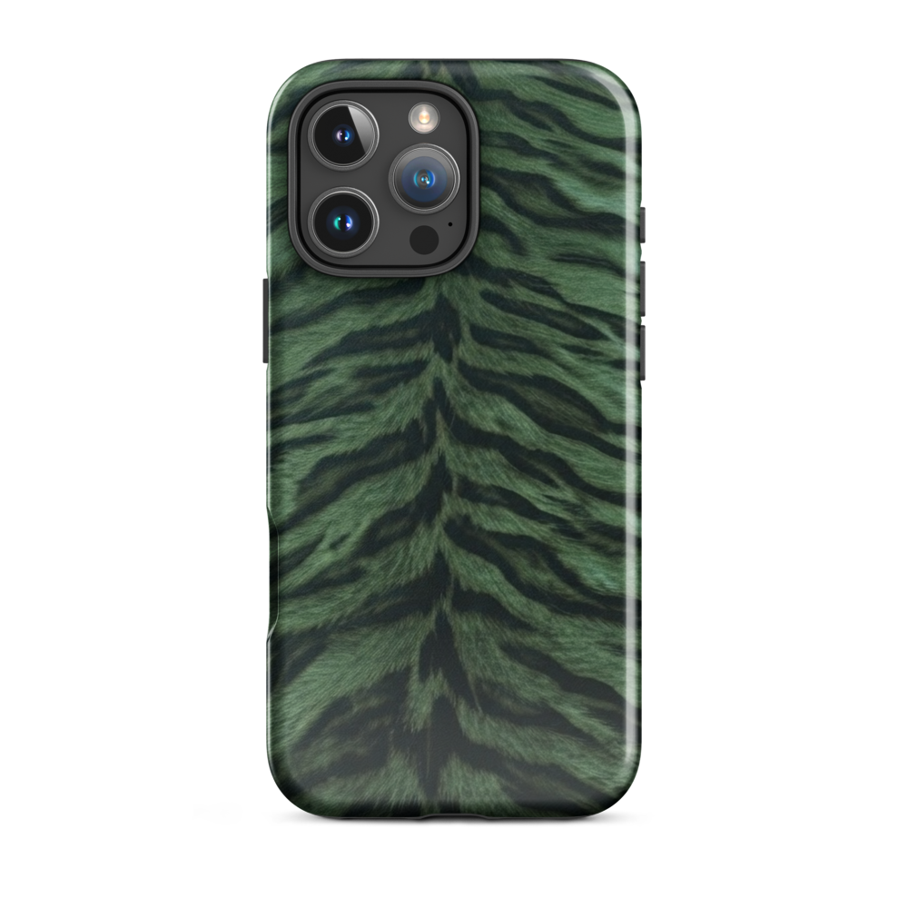 Green Tiger Print Tough Case for iPhone®