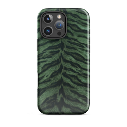 Green Tiger Print Tough Case for iPhone®