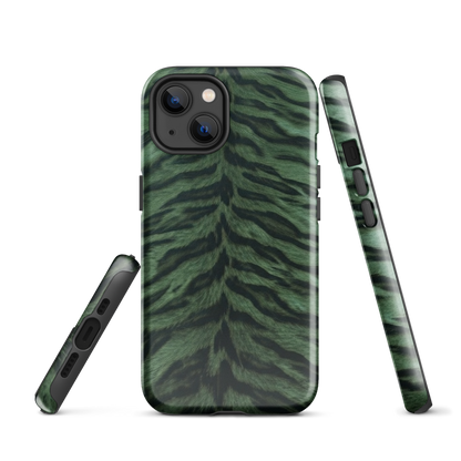 Green Tiger Print Tough Case for iPhone®