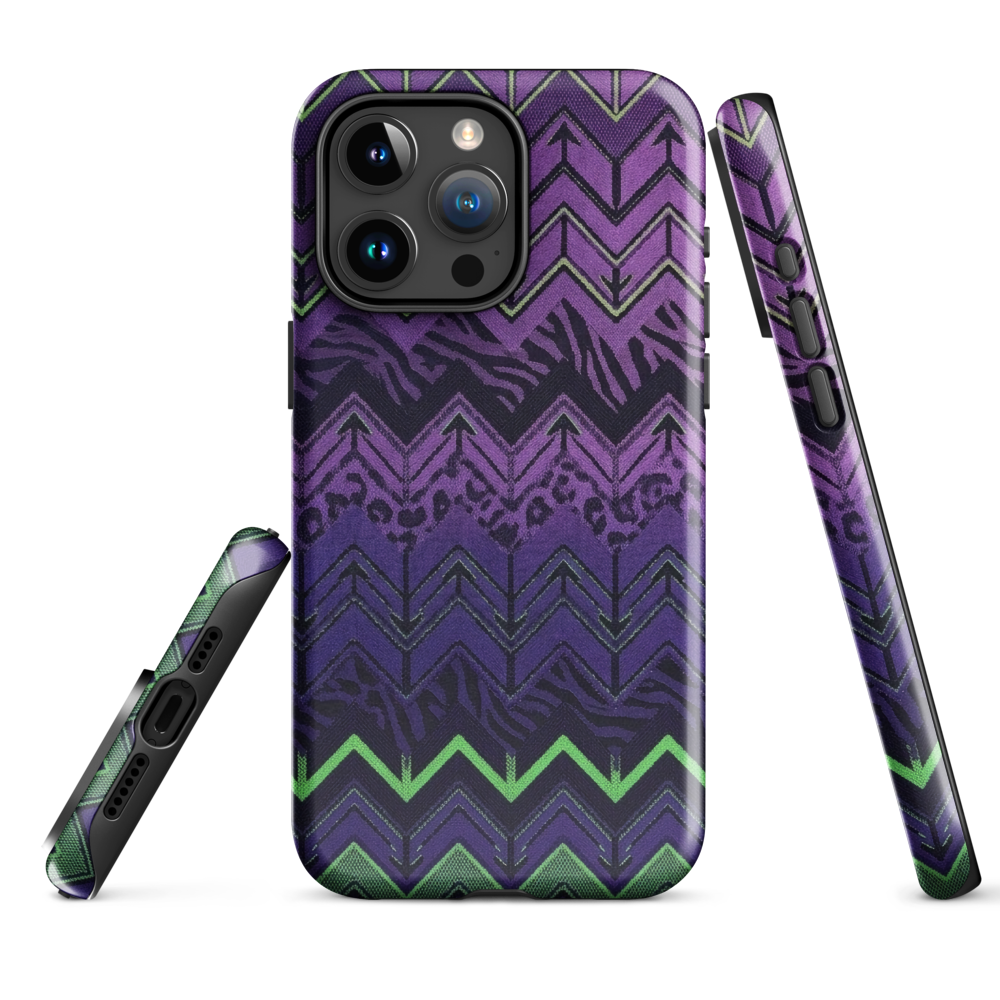 Halloween Edition Chevron Zebra & Leopard Print Tough Case for iPhone®