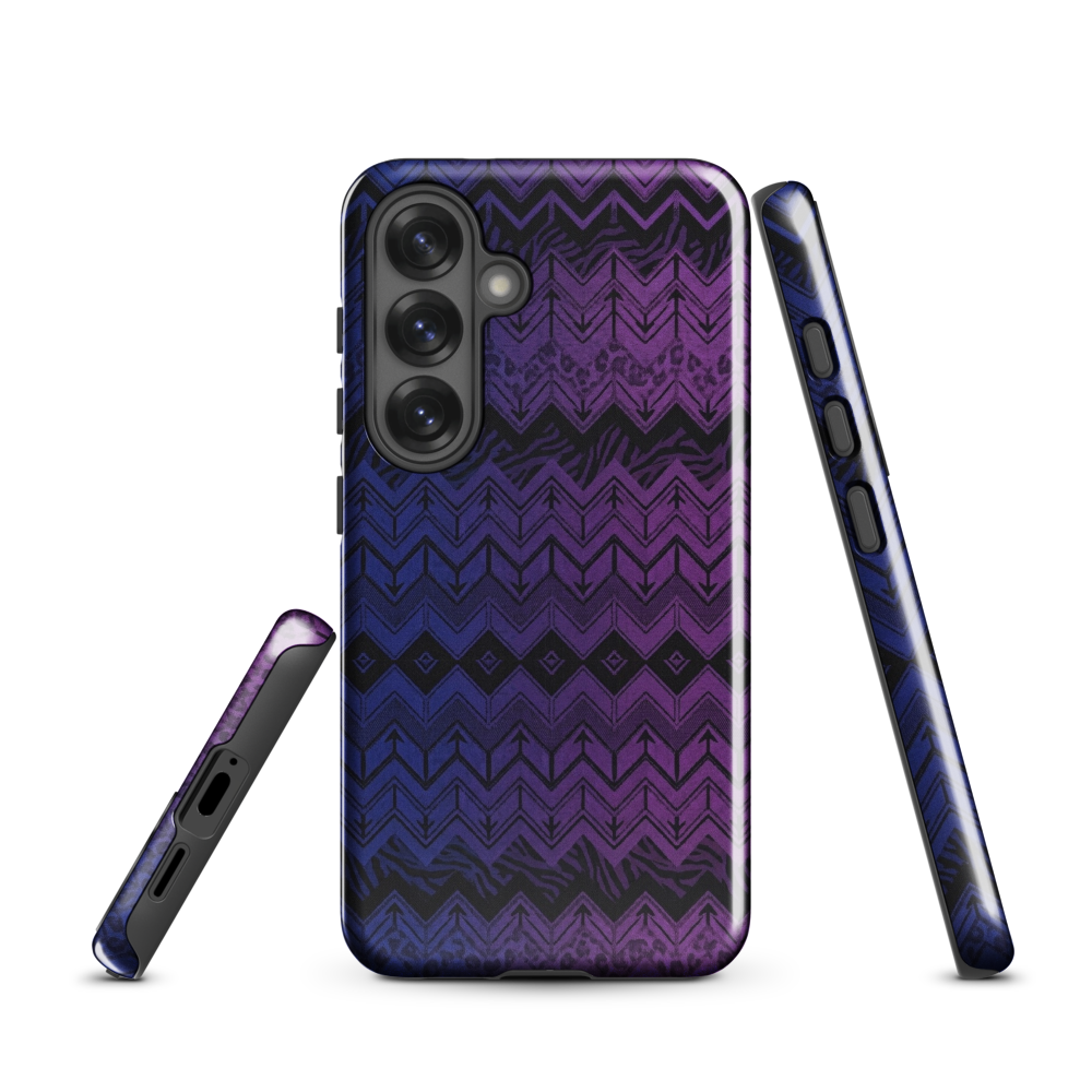 Purple & Blue Chevron Classic Tough Case for Samsung