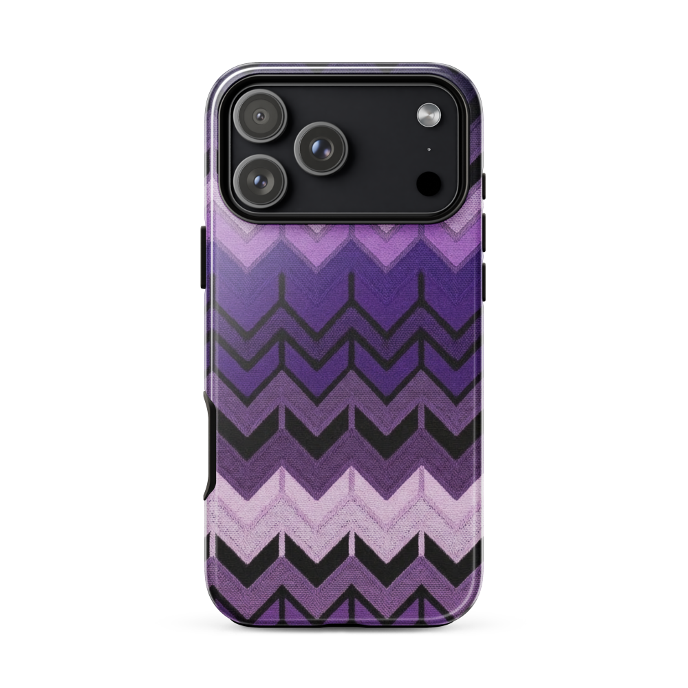 Purple Chevron Tough Case for iPhone®