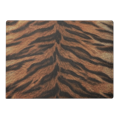 Tiger Print Glass Cutting Board