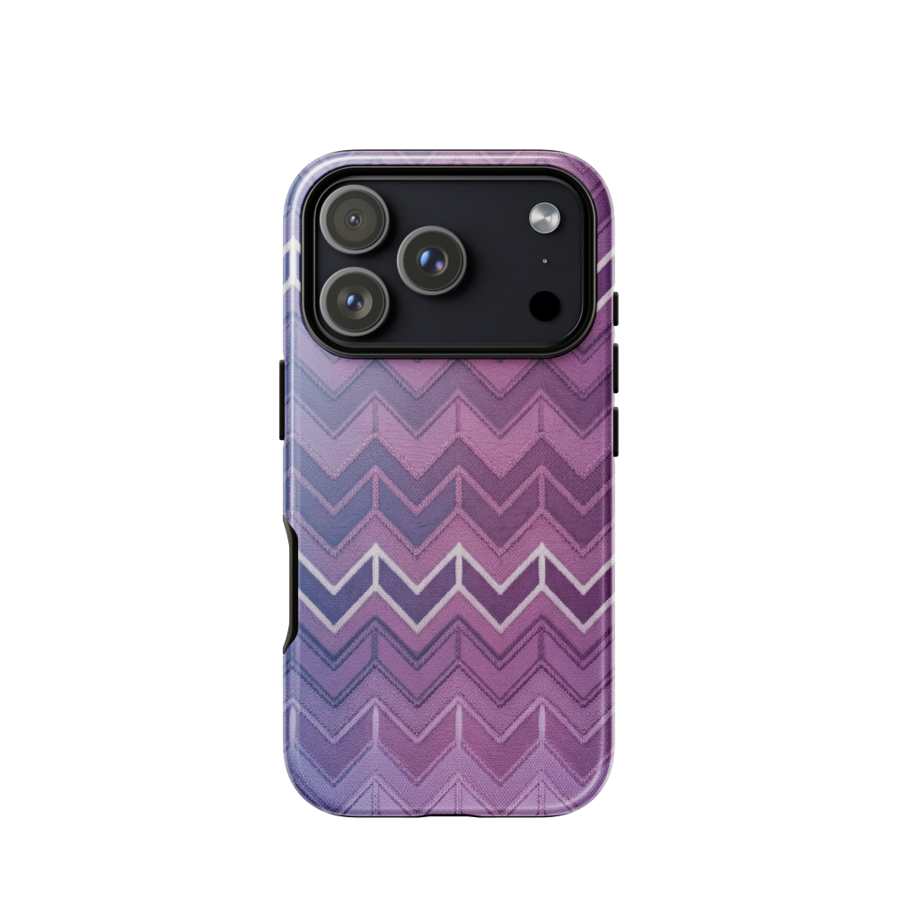 Blue Purple & White Chevron Classic Tough Case for iPhone®