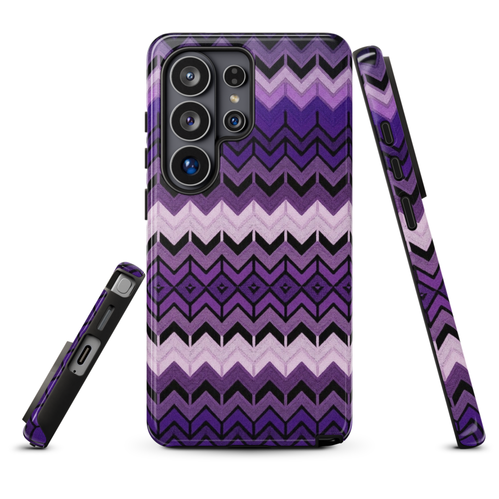 Purple Chevron Tough Case for Samsung