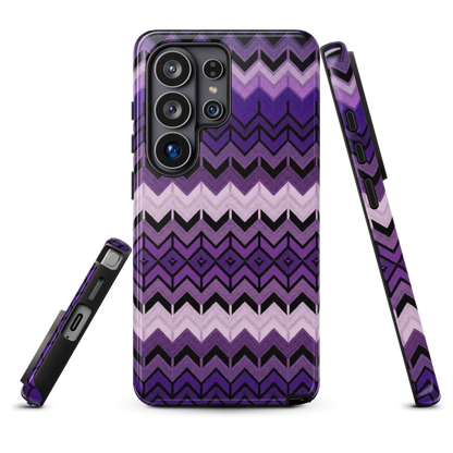 Purple Chevron Tough Case for Samsung