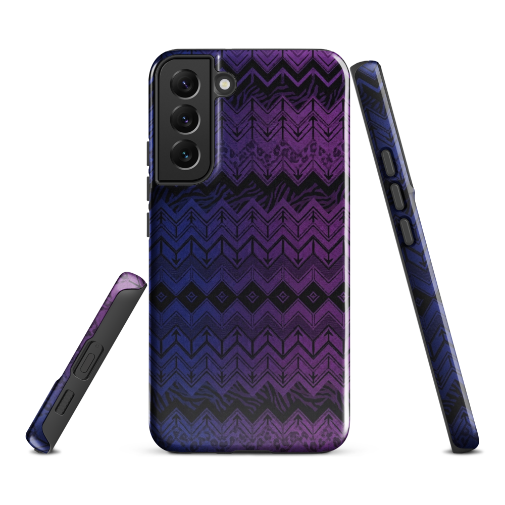 Purple & Blue Chevron Classic Tough Case for Samsung