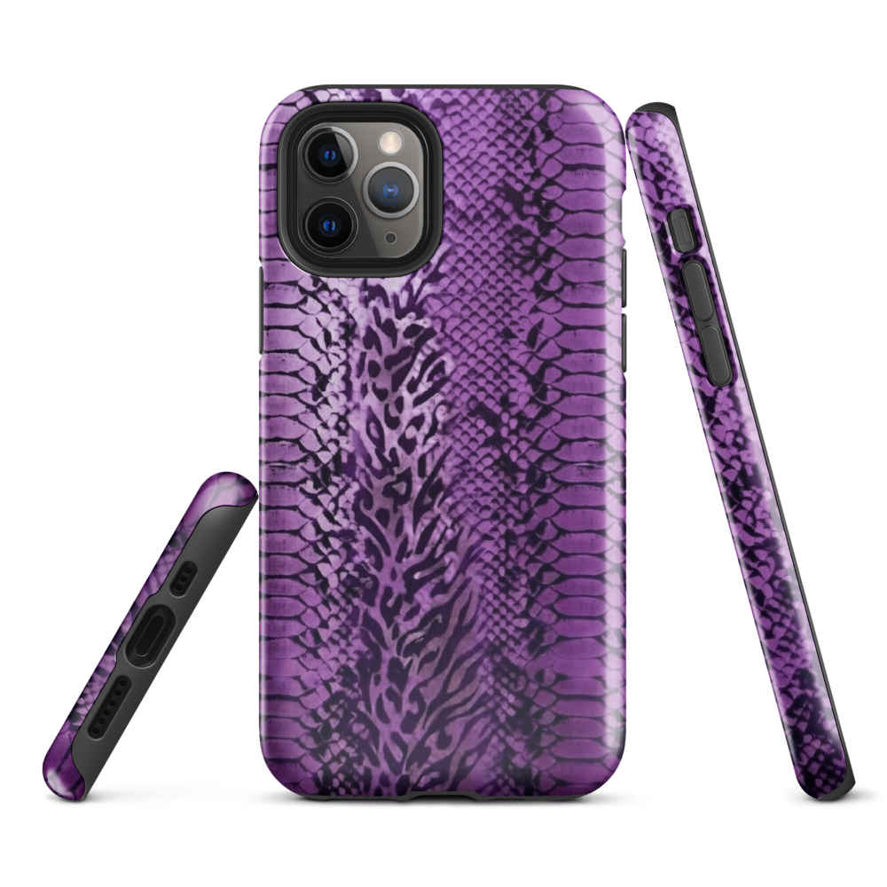 Purple Snake Skin Tough Case for iPhone®