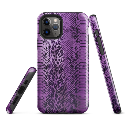 Purple Snake Skin Tough Case for iPhone®