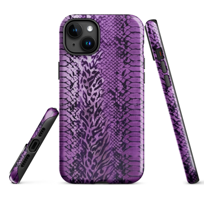 Purple Snake Skin Tough Case for iPhone®