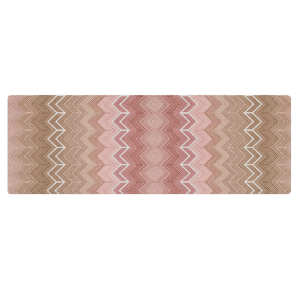 Muave Neutral Toned Chevron Pilates Yoga Mat